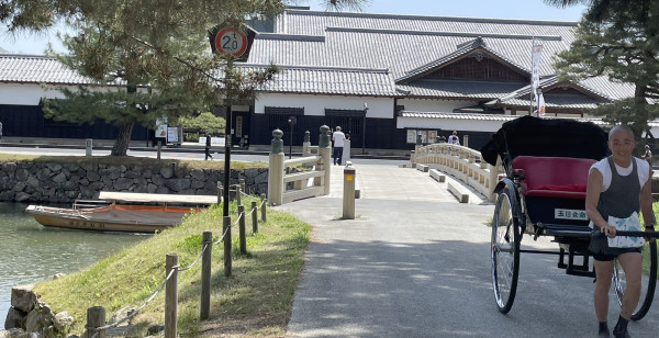 観光・レジャー 島根県 松江城お堀端付近